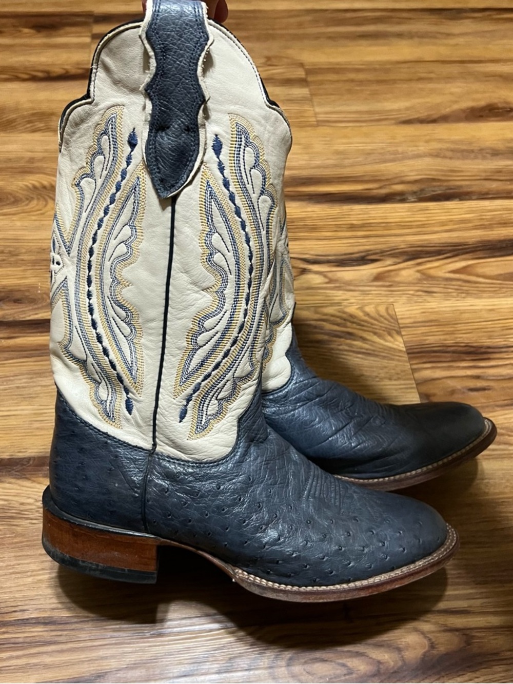 Justin Boots Full Quill Ostrich Boots Women’s Size 8C